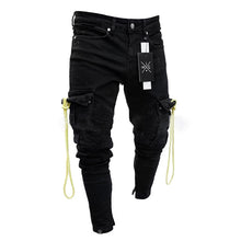 Load image into Gallery viewer, New Men Jeans Slim Racer Biker Jeans