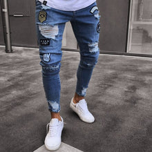 Load image into Gallery viewer, Mens Cool Designer Brand Pencil Jeans