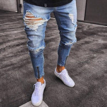Load image into Gallery viewer, Mens Cool Designer Brand Pencil Jeans