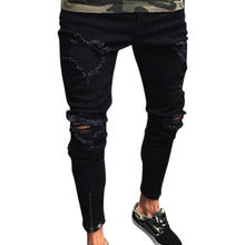 Load image into Gallery viewer, Ripped Skinny Jeans Stretch Destroyed