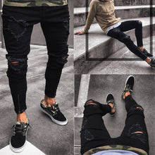 Load image into Gallery viewer, Ripped Skinny Jeans Stretch Destroyed