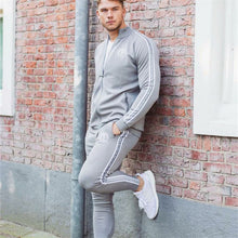 Load image into Gallery viewer, Sport Suit Men Bodybuilding Jacket Pants