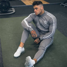 Load image into Gallery viewer, Sport Suit Men Bodybuilding Jacket Pants