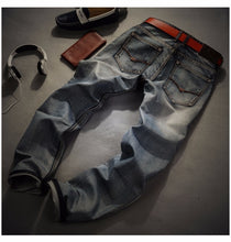 Load image into Gallery viewer, Jeans Men Plus Biker Jean