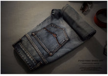 Load image into Gallery viewer, Jeans Men Plus Biker Jean