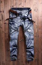 Load image into Gallery viewer, Men'S Classic Fashions Pants Denim Biker Pant