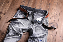 Load image into Gallery viewer, Men'S Classic Fashions Pants Denim Biker Pant