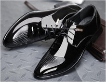 Load image into Gallery viewer, black designer formal oxford shoes for men