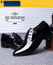 Load image into Gallery viewer, black designer formal oxford shoes for men