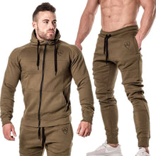 Load image into Gallery viewer, 2 pieces Autumn Running tracksuit men