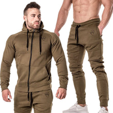 Load image into Gallery viewer, 2 pieces Autumn Running tracksuit men