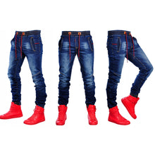 Load image into Gallery viewer, Fashion Mens Jeans Patchwork