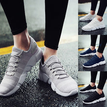 Load image into Gallery viewer, Sports Shoes Men Lace Up Solid Color Sneakers