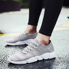 Load image into Gallery viewer, Sports Shoes Men Lace Up Solid Color Sneakers