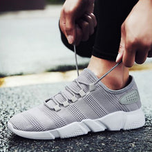 Load image into Gallery viewer, Sports Shoes Men Lace Up Solid Color Sneakers