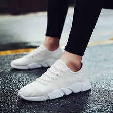 Load image into Gallery viewer, Sports Shoes Men Lace Up Solid Color Sneakers