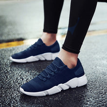 Load image into Gallery viewer, Sports Shoes Men Lace Up Solid Color Sneakers