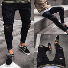 Load image into Gallery viewer, Fashion Ripped Jeans Men Pants Skinny Slim