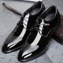 Load image into Gallery viewer, black designer formal oxford shoes for men