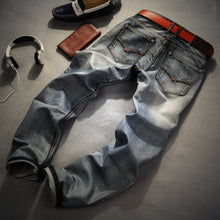 Load image into Gallery viewer, Jeans Men Plus Biker Jean