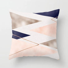 Load image into Gallery viewer, Pink Geometric Nordic Cushion Cover