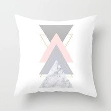 Load image into Gallery viewer, Pink Geometric Nordic Cushion Cover