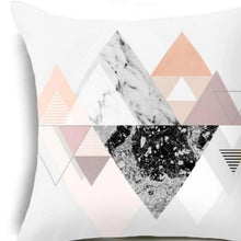 Load image into Gallery viewer, Pink Geometric Nordic Cushion Cover