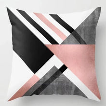 Load image into Gallery viewer, Pink Geometric Nordic Cushion Cover