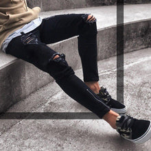 Load image into Gallery viewer, Ripped Skinny Jeans Stretch Destroyed