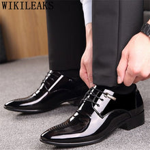 Load image into Gallery viewer, black designer formal oxford shoes for men