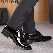 Load image into Gallery viewer, black designer formal oxford shoes for men